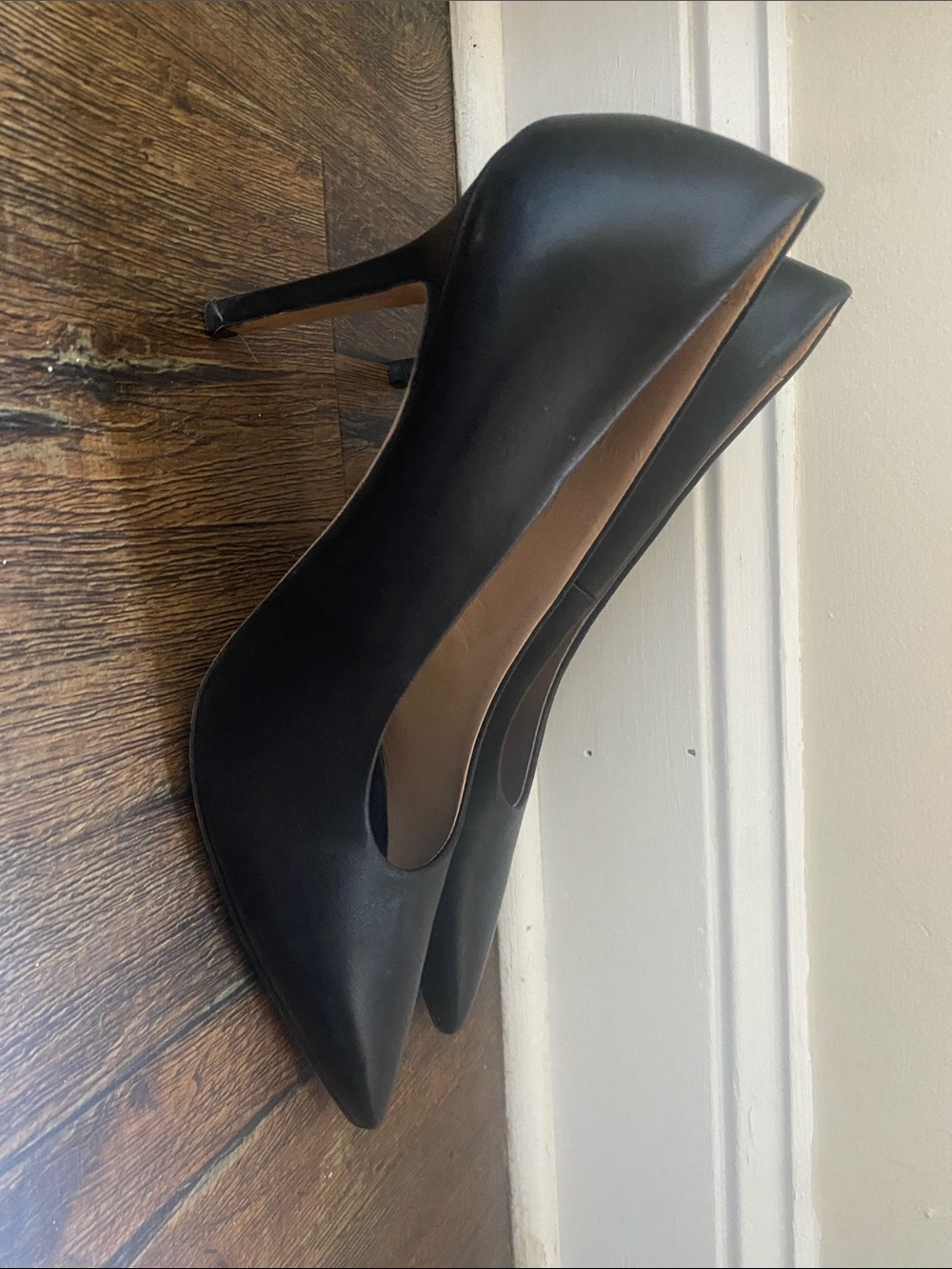 COS Black Pointed-Toe Stiletto Pumps